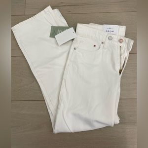 H&M WHITE WIDE LEG JEANS- SIZE 4